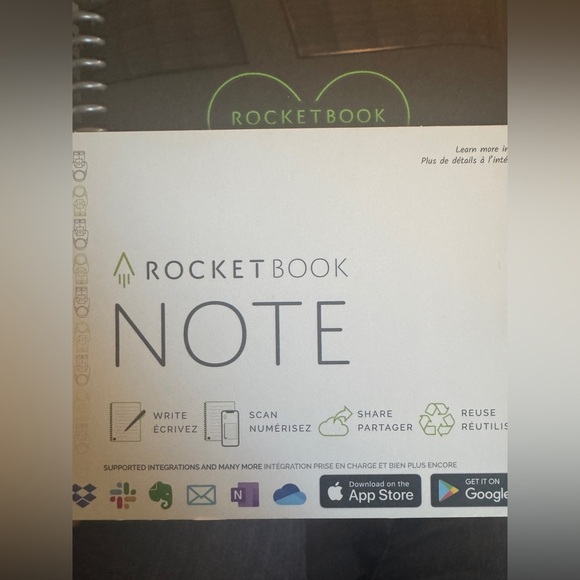 Brand new in packaging Rocketbook Note Smart Reusable Spiral Notebook 5X7 - Picture 7 of 11